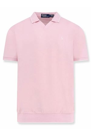 Light pink cotton polo shirt RALPH LAUREN | 710964535002PINKWHITE